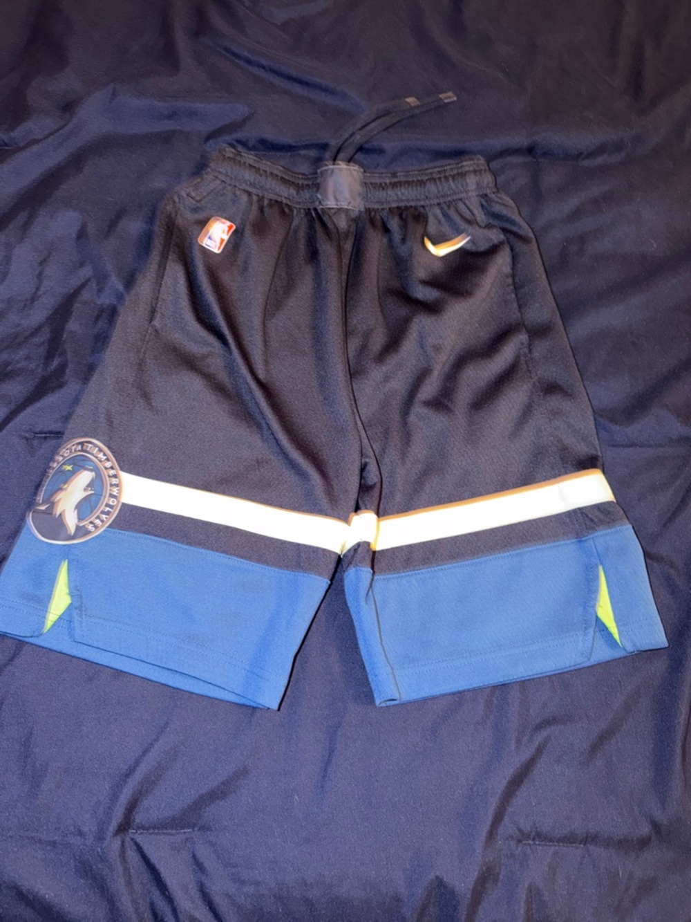Nike Minnesota Timberwolves Icon Uniform Navy Blue Basketball Shorts